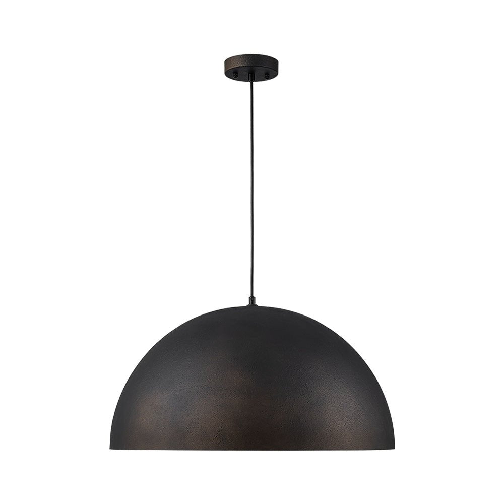 Lunari Industrial Dome Pendant Light-Neutral Decor