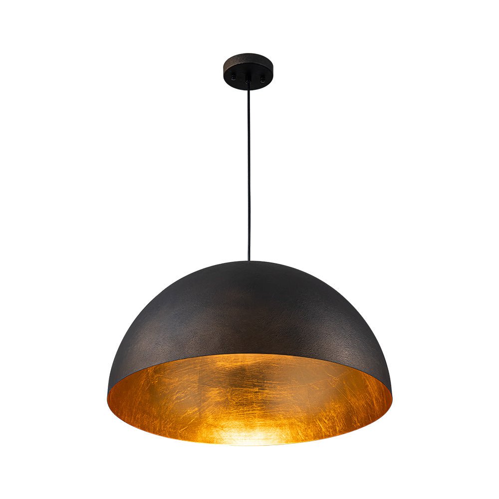 Lunari Industrial Dome Pendant Light-Neutral Decor