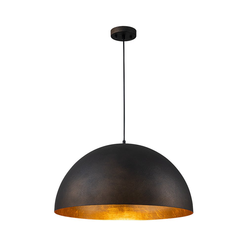 Lunari Industrial Dome Pendant Light-Neutral Decor