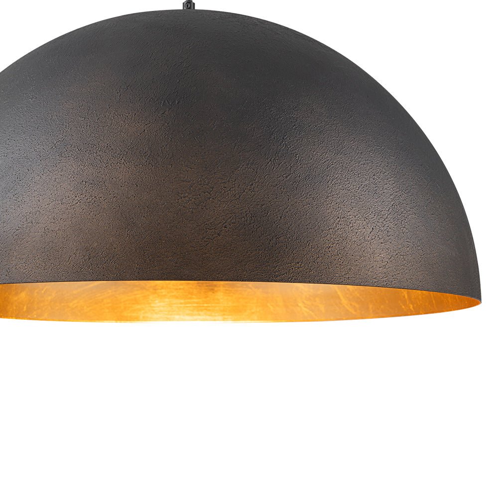 Lunari Industrial Dome Pendant Light-Neutral Decor