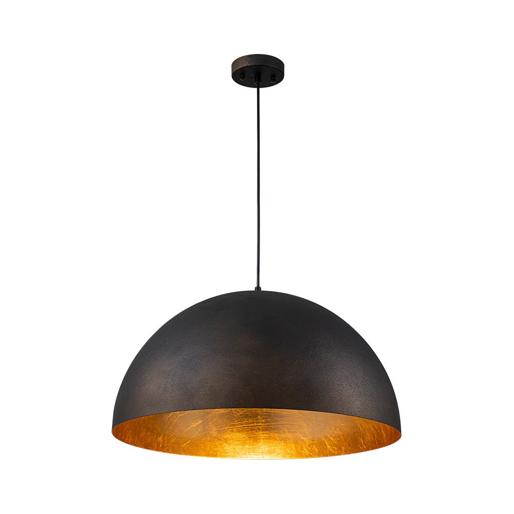 Lunari Industrial Dome Pendant Light-Neutral Decor