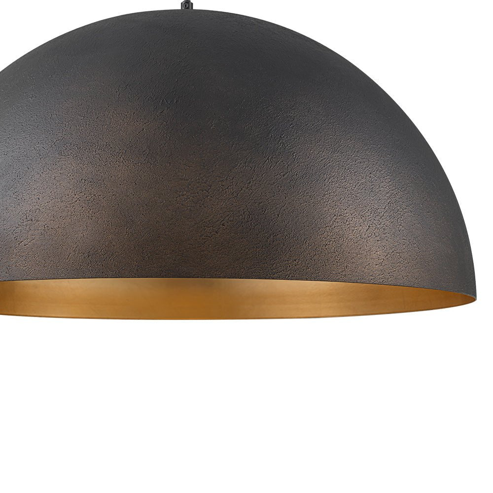 Lunari Industrial Dome Pendant Light-Neutral Decor