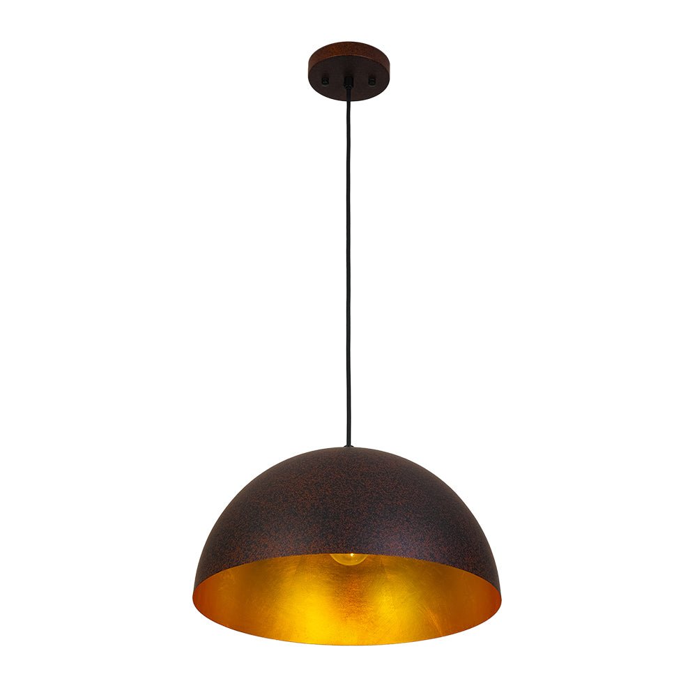 Lunari Industrial Dome Pendant Light-Neutral Decor