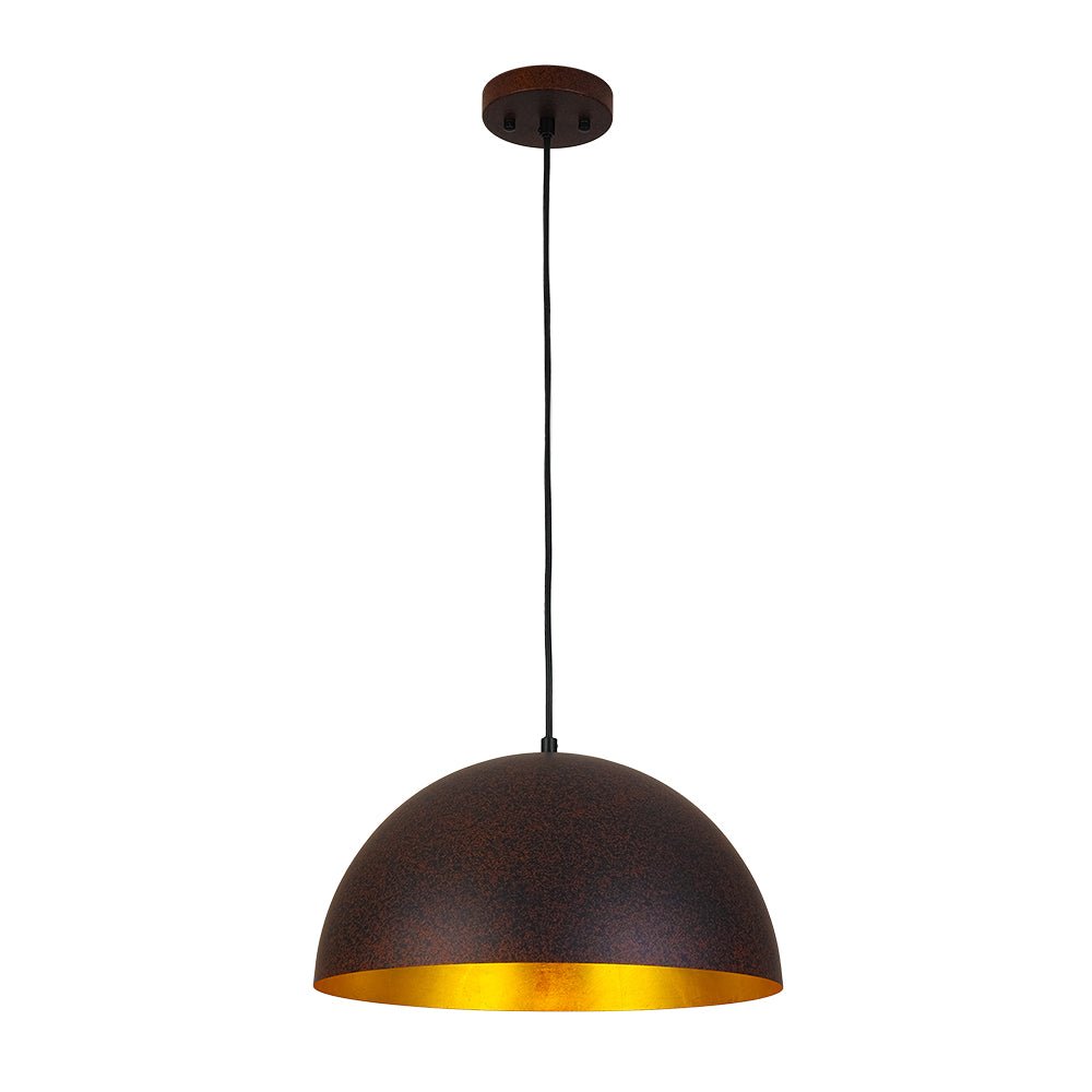 Lunari Industrial Dome Pendant Light-Neutral Decor