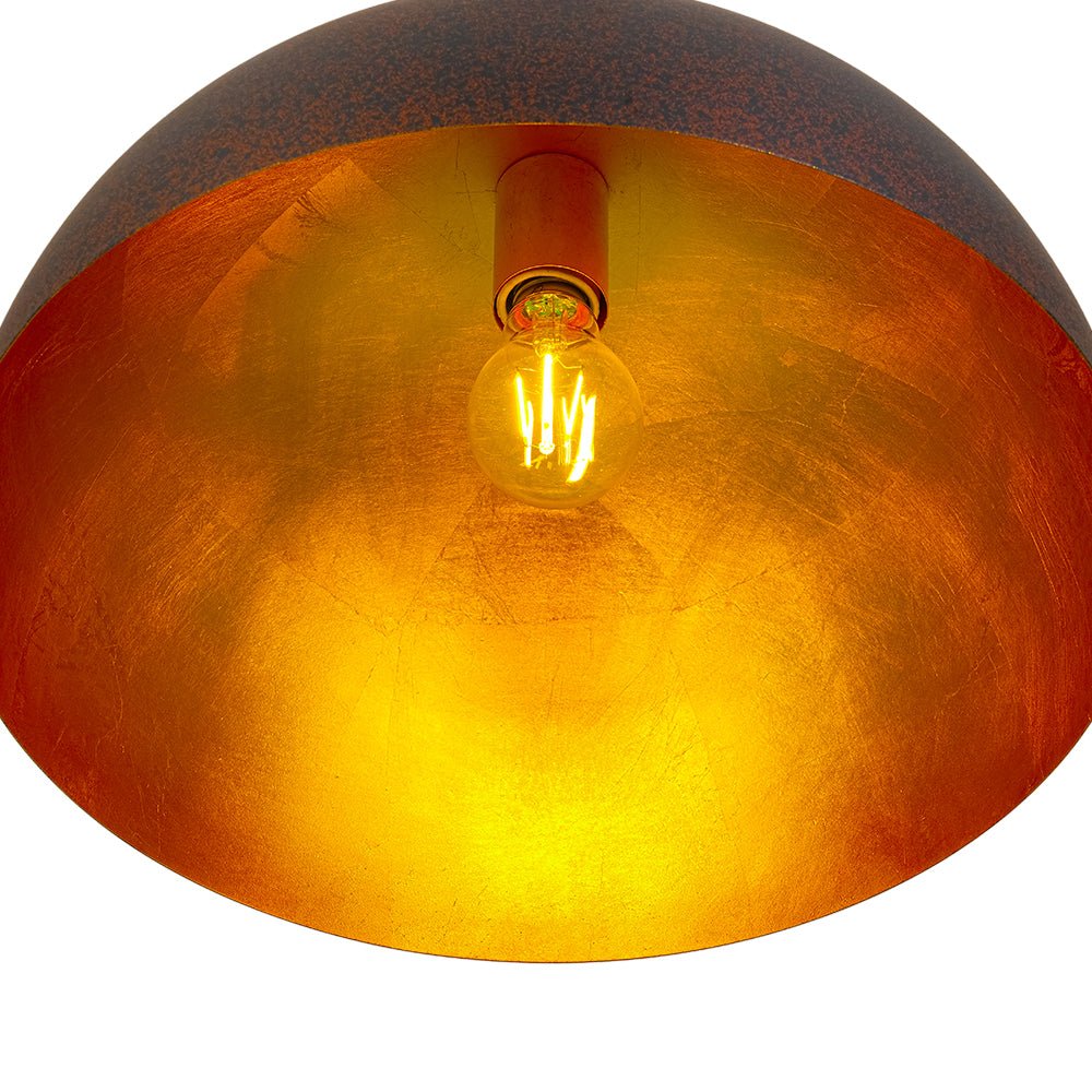 Lunari Industrial Dome Pendant Light-Neutral Decor