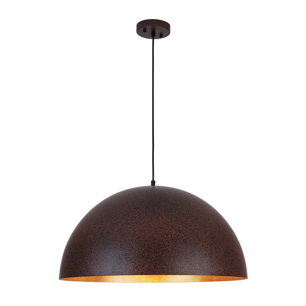 Lunari Industrial Dome Pendant Light-Neutral Decor