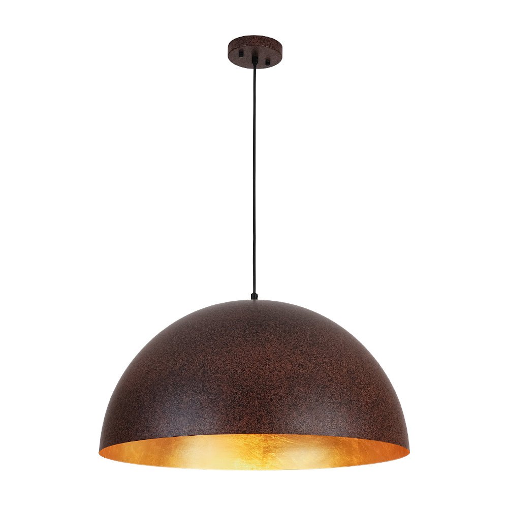 Lunari Industrial Dome Pendant Light-Neutral Decor