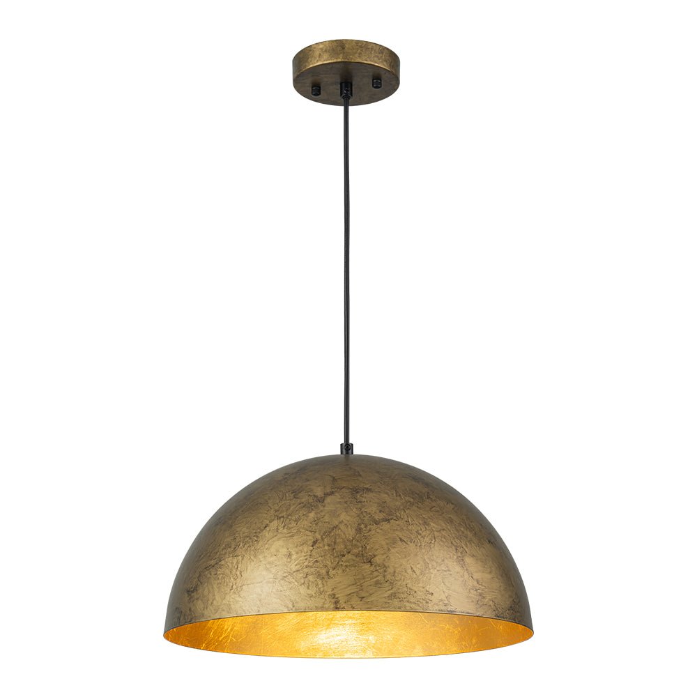 Lunari Industrial Dome Pendant Light-Neutral Decor
