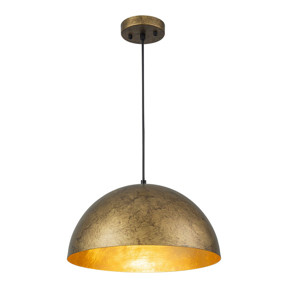 Lunari Industrial Dome Pendant Light-Neutral Decor