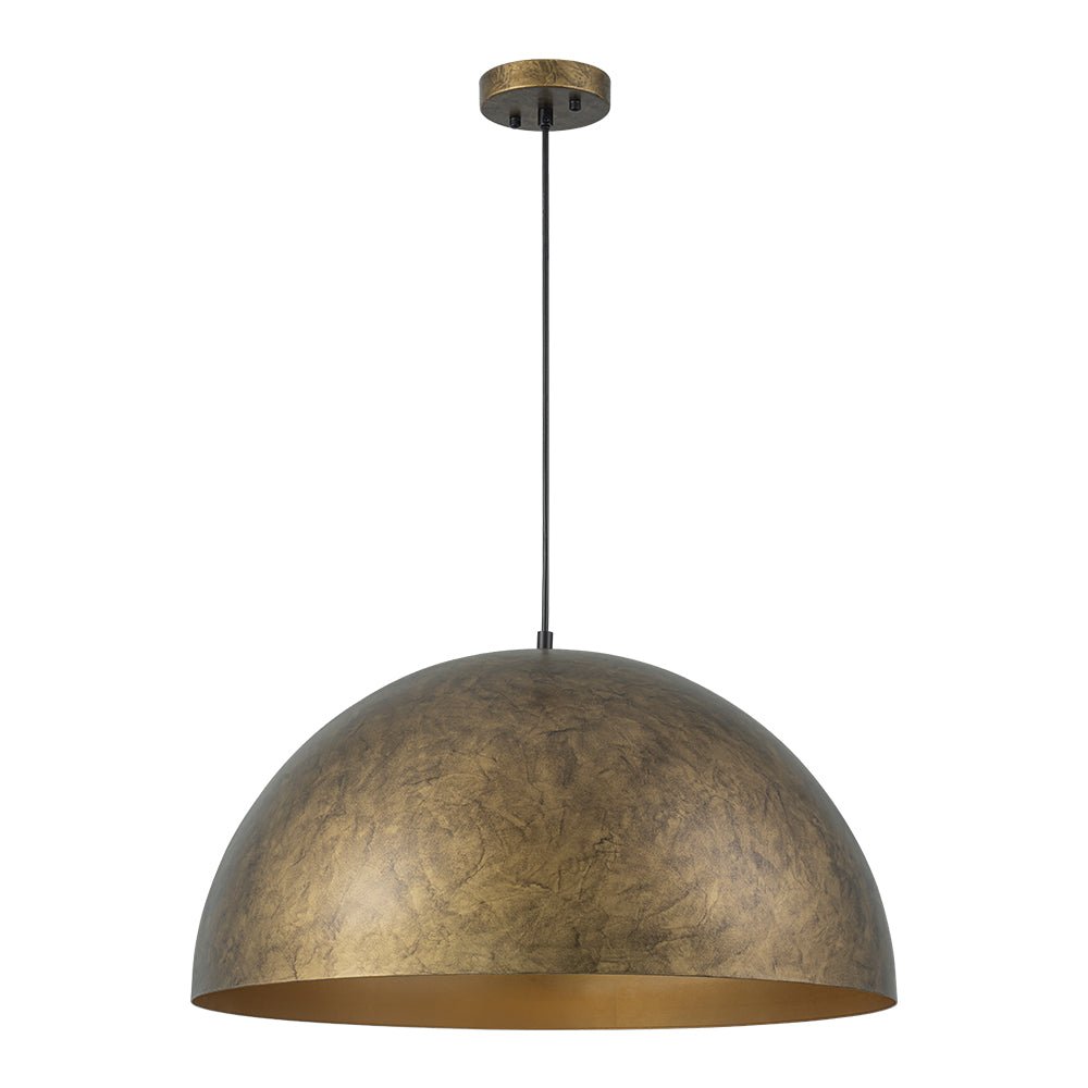 Lunari Industrial Dome Pendant Light-Neutral Decor