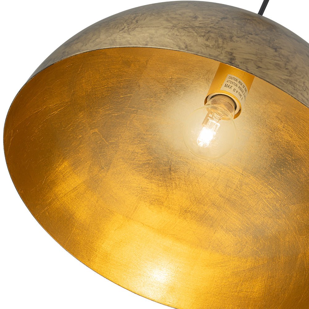 Lunari Industrial Dome Pendant Light-Neutral Decor