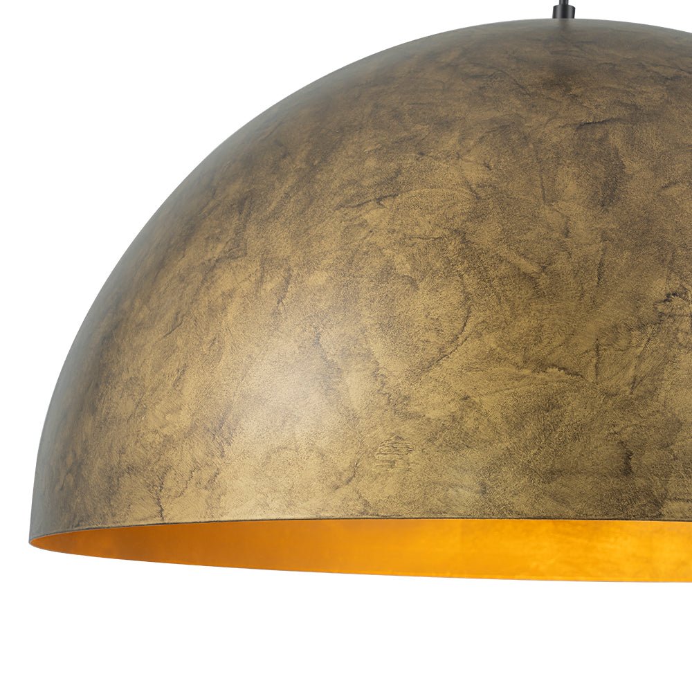 Lunari Industrial Dome Pendant Light-Neutral Decor