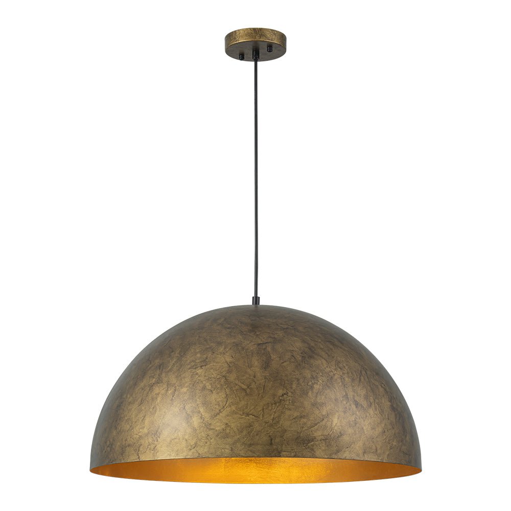 Lunari Industrial Dome Pendant Light-Neutral Decor