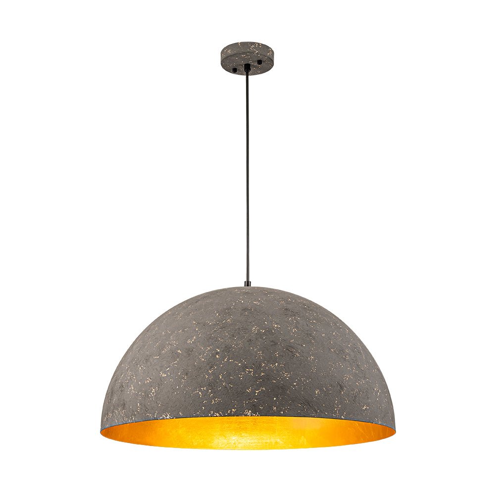 Lunari Industrial Dome Pendant Light-Neutral Decor