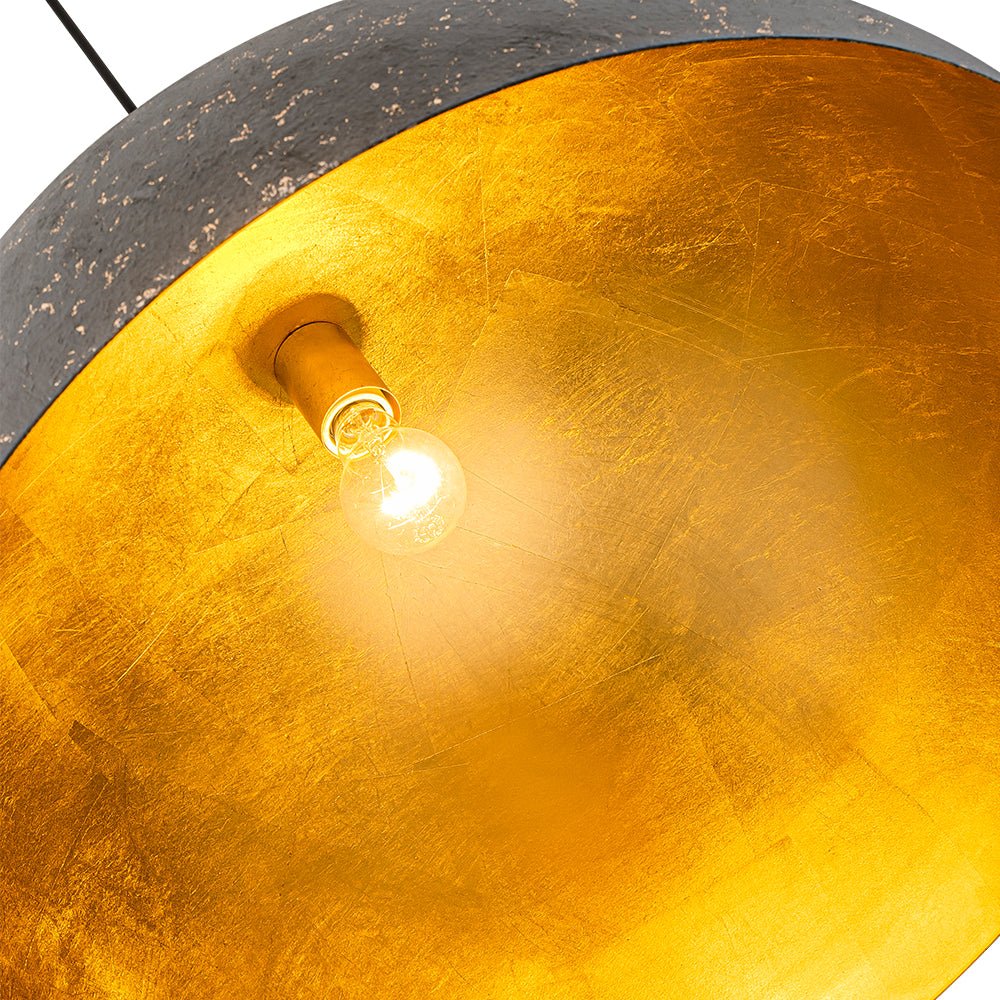Lunari Industrial Dome Pendant Light-Neutral Decor