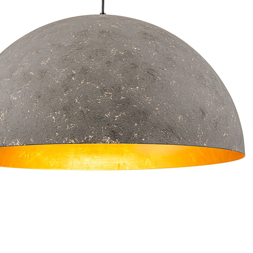 Lunari Industrial Dome Pendant Light-Neutral Decor