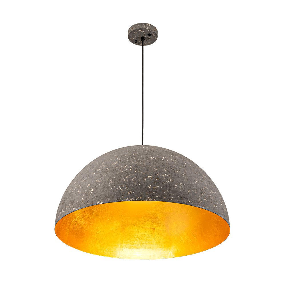 Lunari Industrial Dome Pendant Light-Neutral Decor