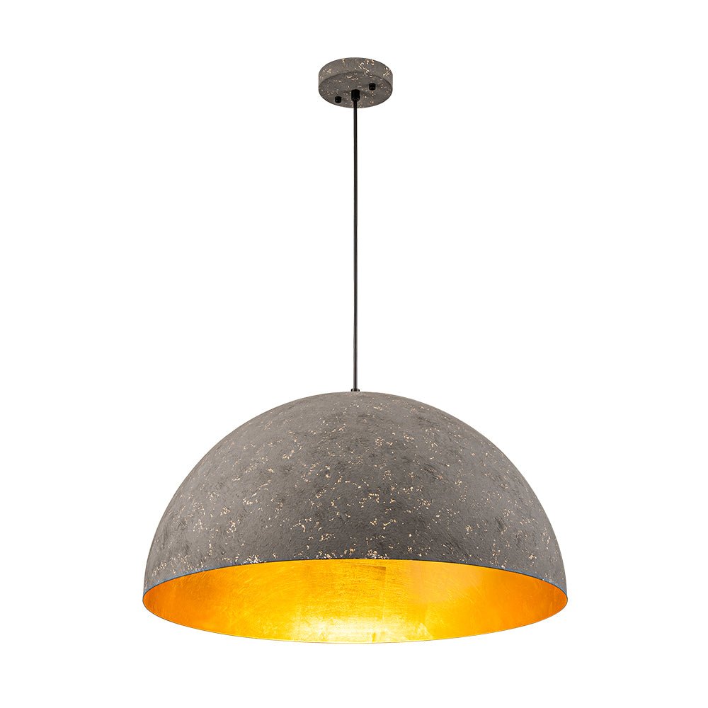 Lunari Industrial Dome Pendant Light-Neutral Decor