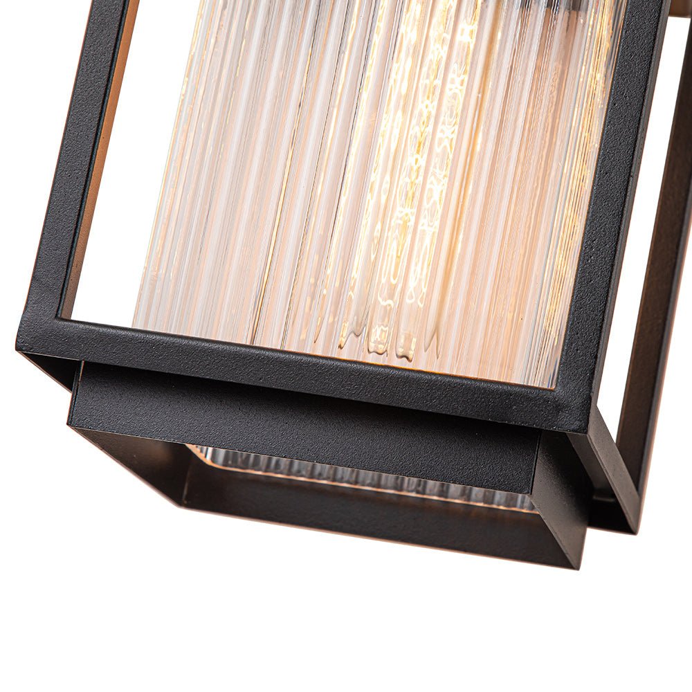 Vireon Outdoor Modern Glass Wall Lantern-Neutral Decor
