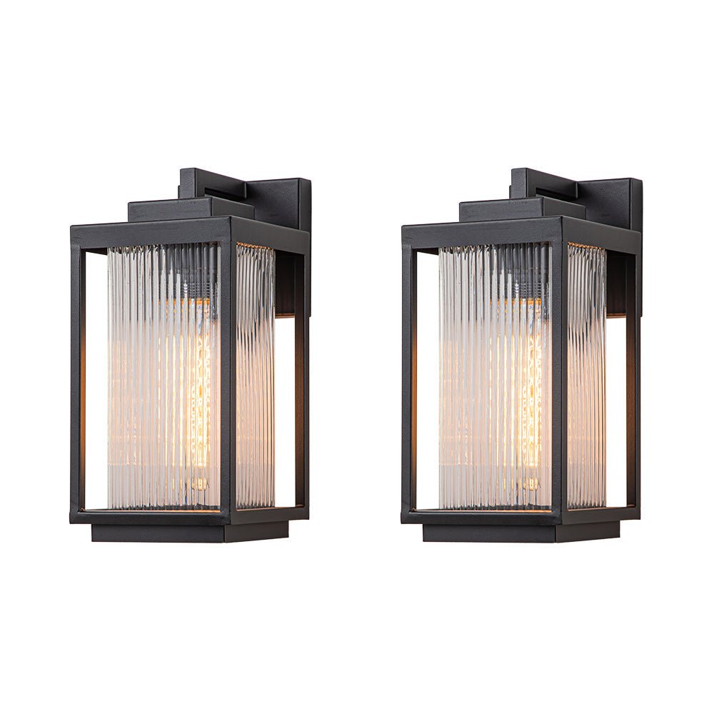 Vireon Outdoor Modern Glass Wall Lantern-Neutral Decor