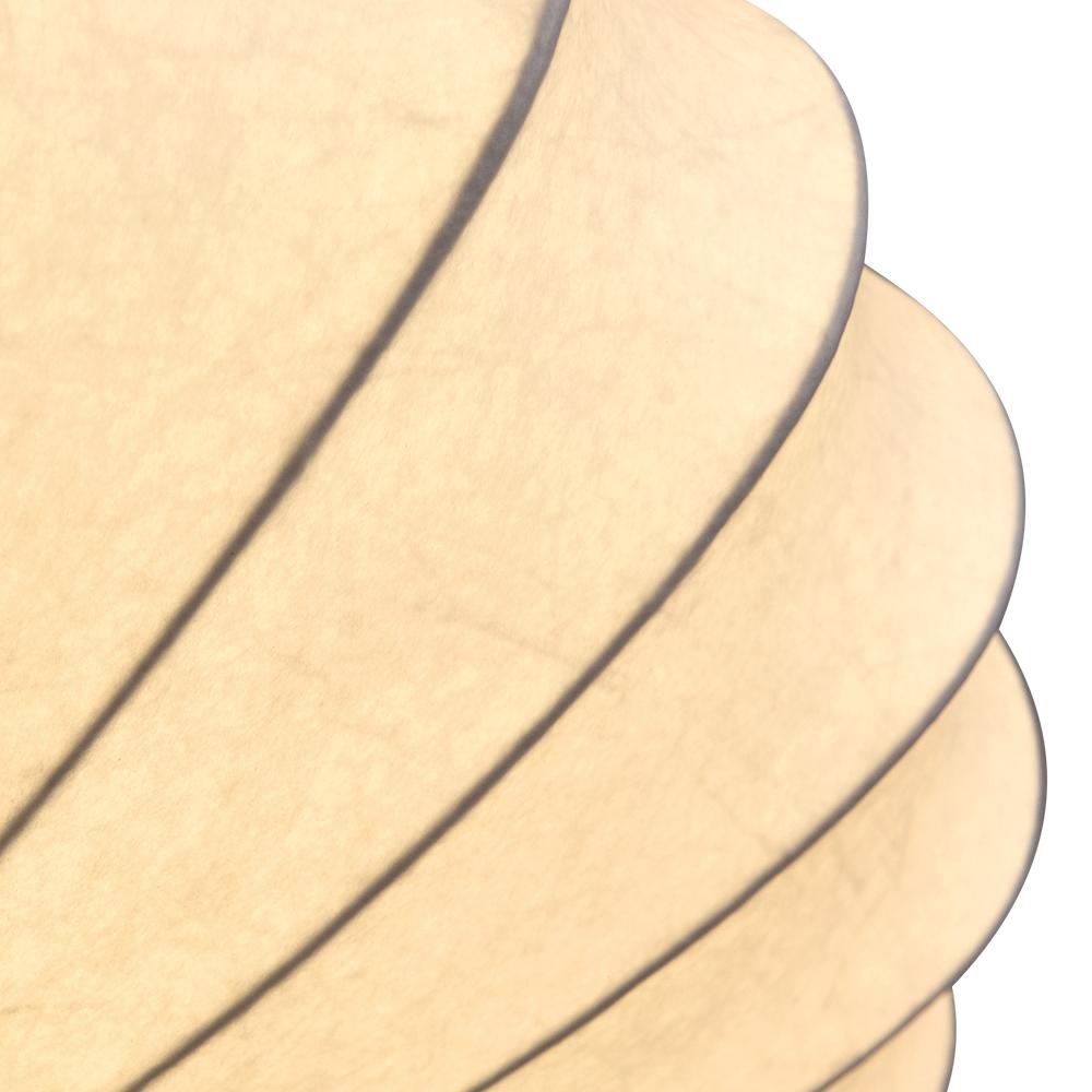 Lunari Mid-Century Modern Silk Flush Mount Light-Neutral Decor