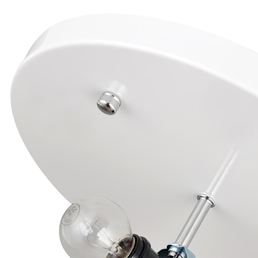 Lunari Mid-Century Modern Silk Flush Mount Light-Neutral Decor