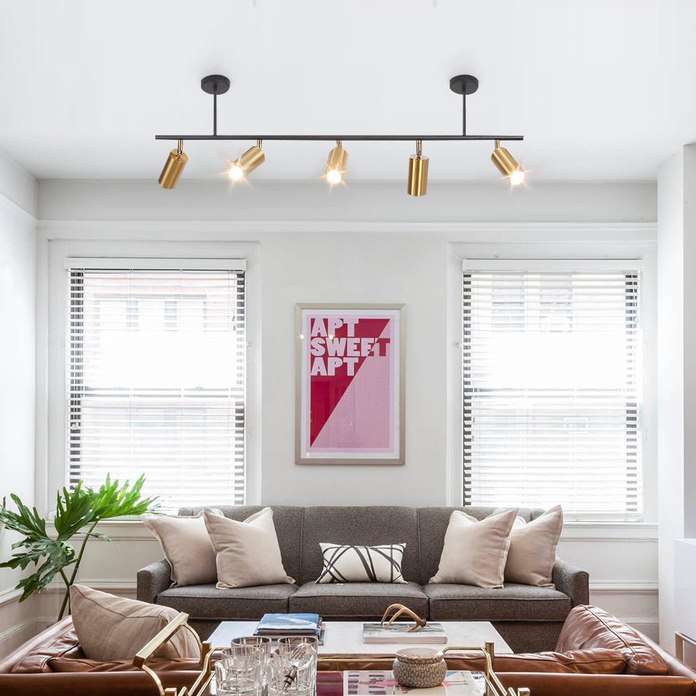 Modern Linear Metal Track Light - Lamp Copper