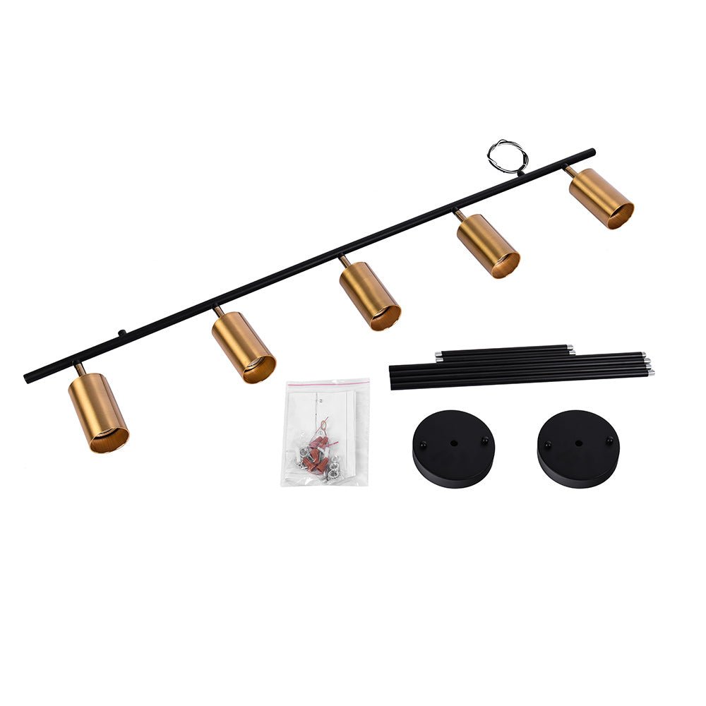 Modern Linear Metal Track Light - Lamp Copper