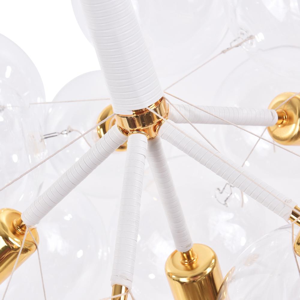 Luniva Modern Glass Chandelier - Lamp Copper