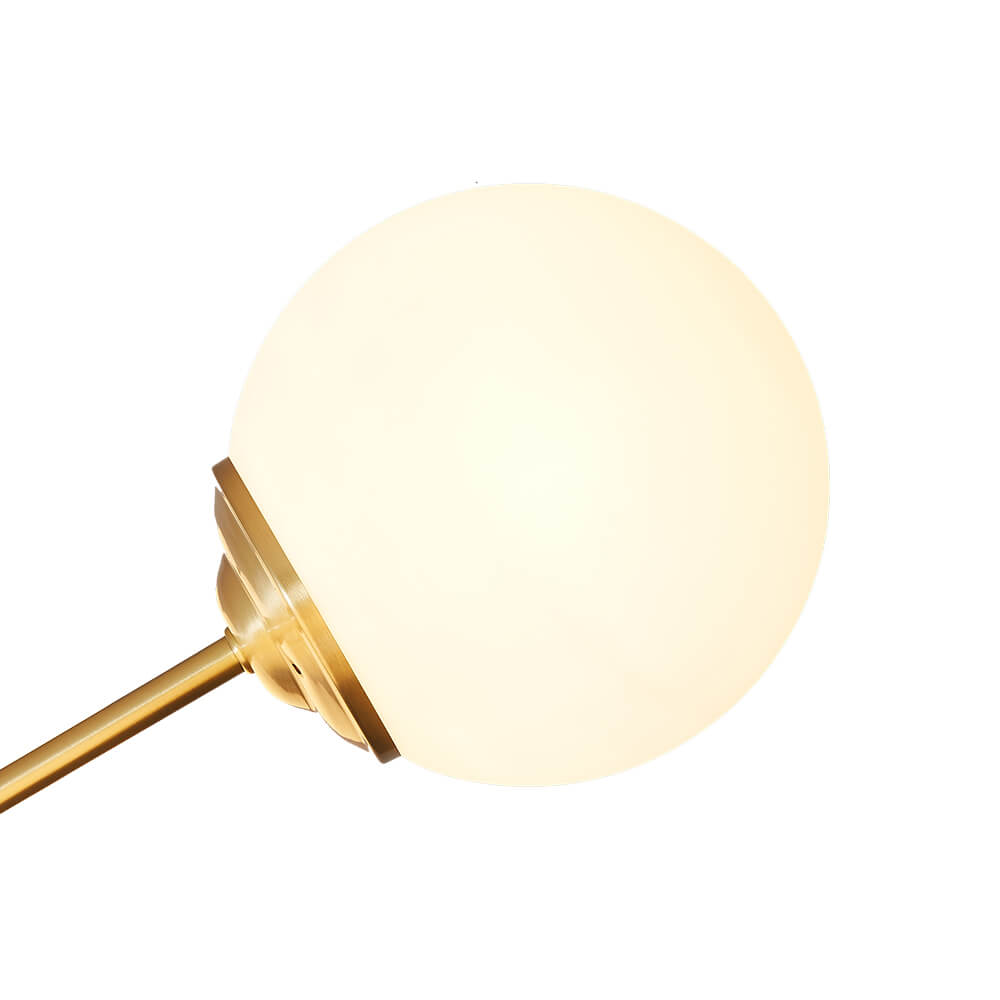 Glazia Minimalist Opal Glass Chandelier-Neutral Decor
