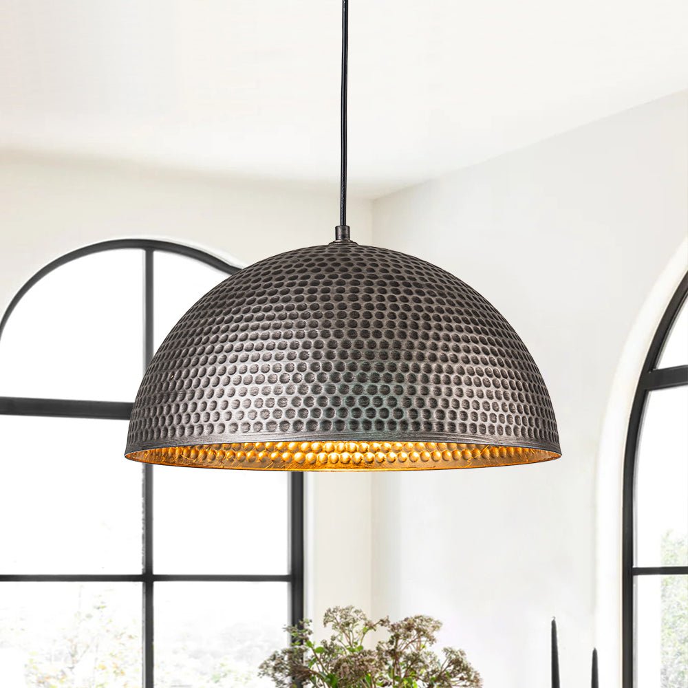 Lustel Vintage Luxe Dome Pendant Light-Neutral Decor
