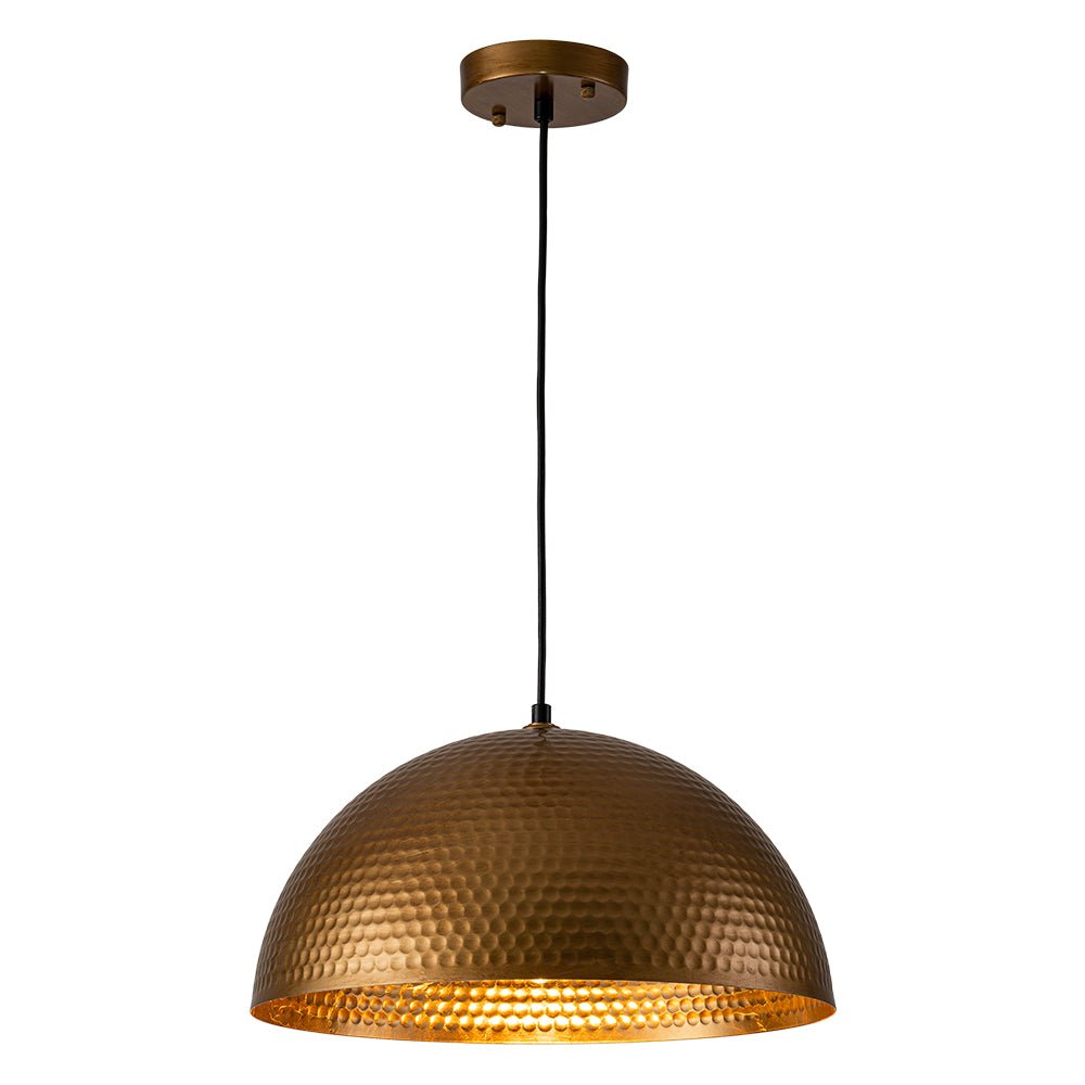 Lustel Vintage Luxe Dome Pendant Light-Neutral Decor