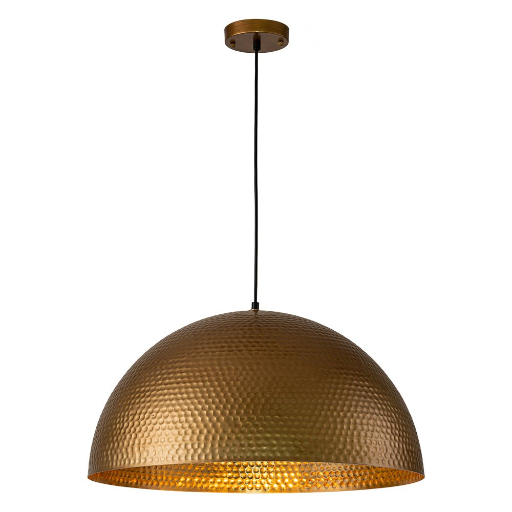 Lustel Vintage Luxe Dome Pendant Light-Neutral Decor