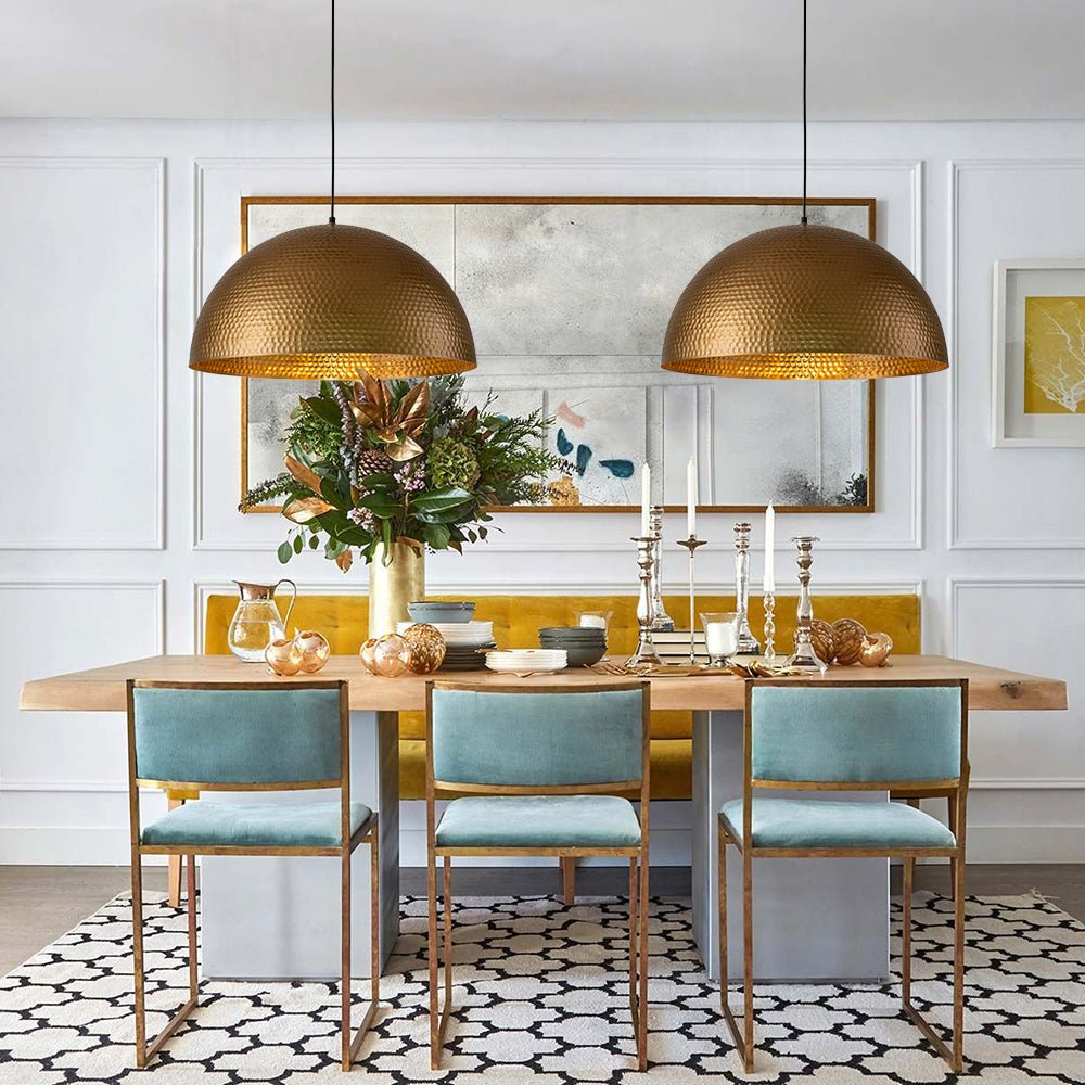 Lustel Vintage Luxe Dome Pendant Light-Neutral Decor