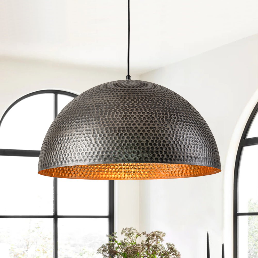 Lustel Vintage Luxe Dome Pendant Light-Neutral Decor
