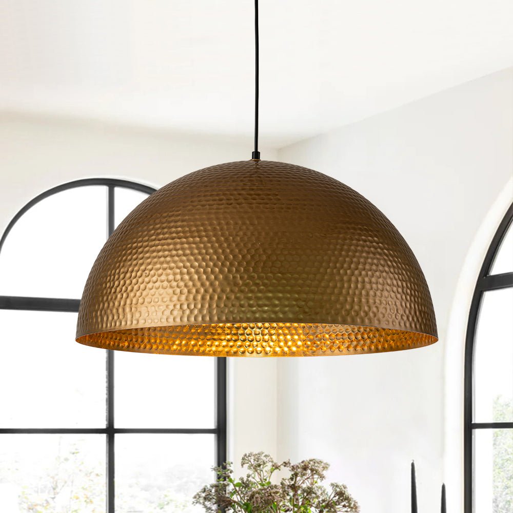 Lustel Vintage Luxe Dome Pendant Light-Neutral Decor