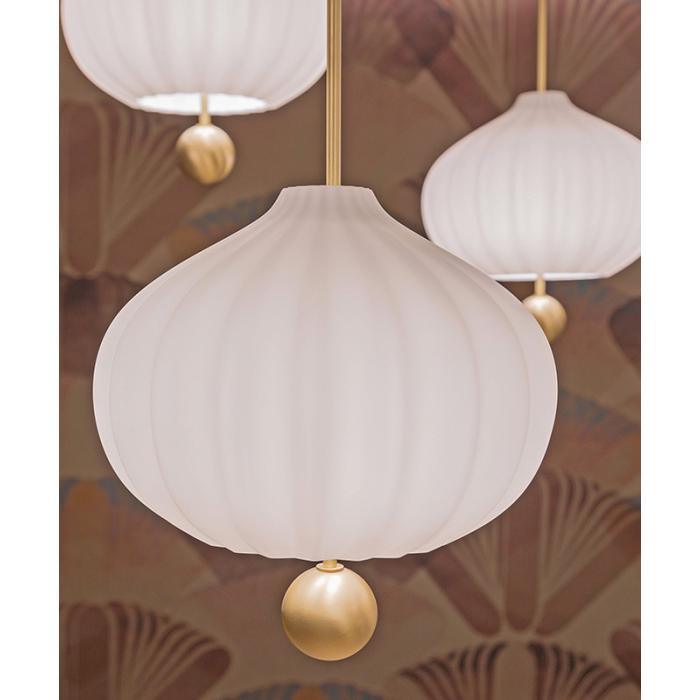 Pivh Vintage Brass Suspension Lamp-Neutral Decor