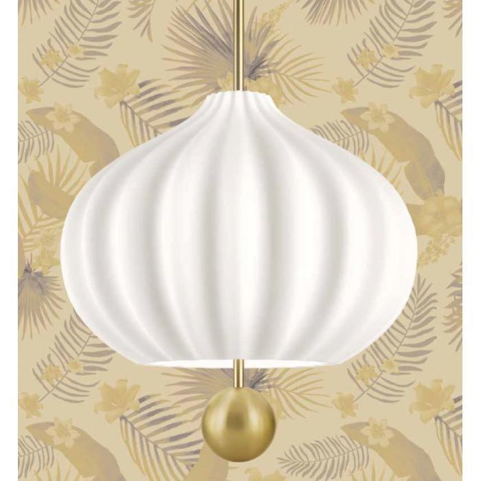 Pivh Vintage Brass Suspension Lamp-Neutral Decor