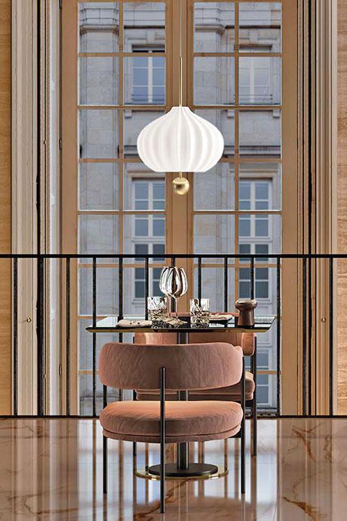 Pivh Vintage Brass Suspension Lamp-Neutral Decor