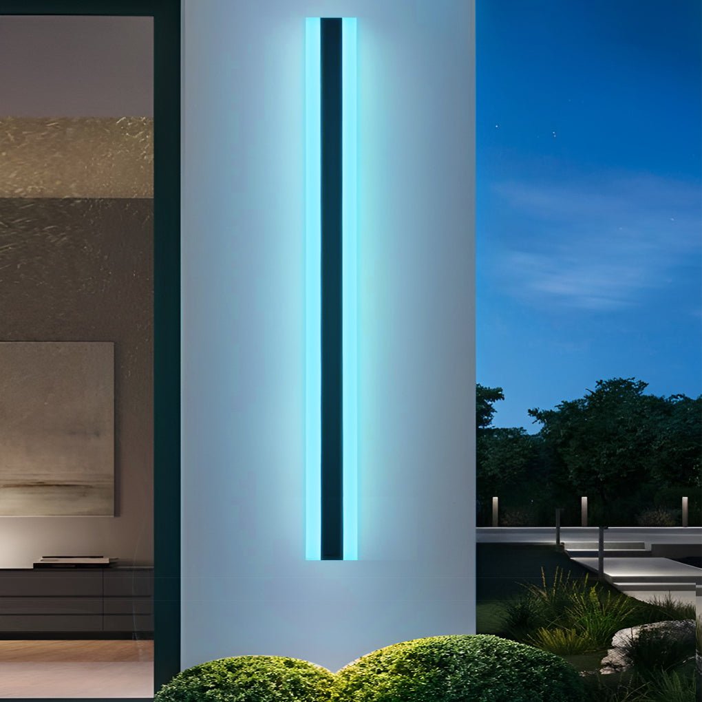 Frederick Linear Multi Color Modern Steel Outdoor Sconces