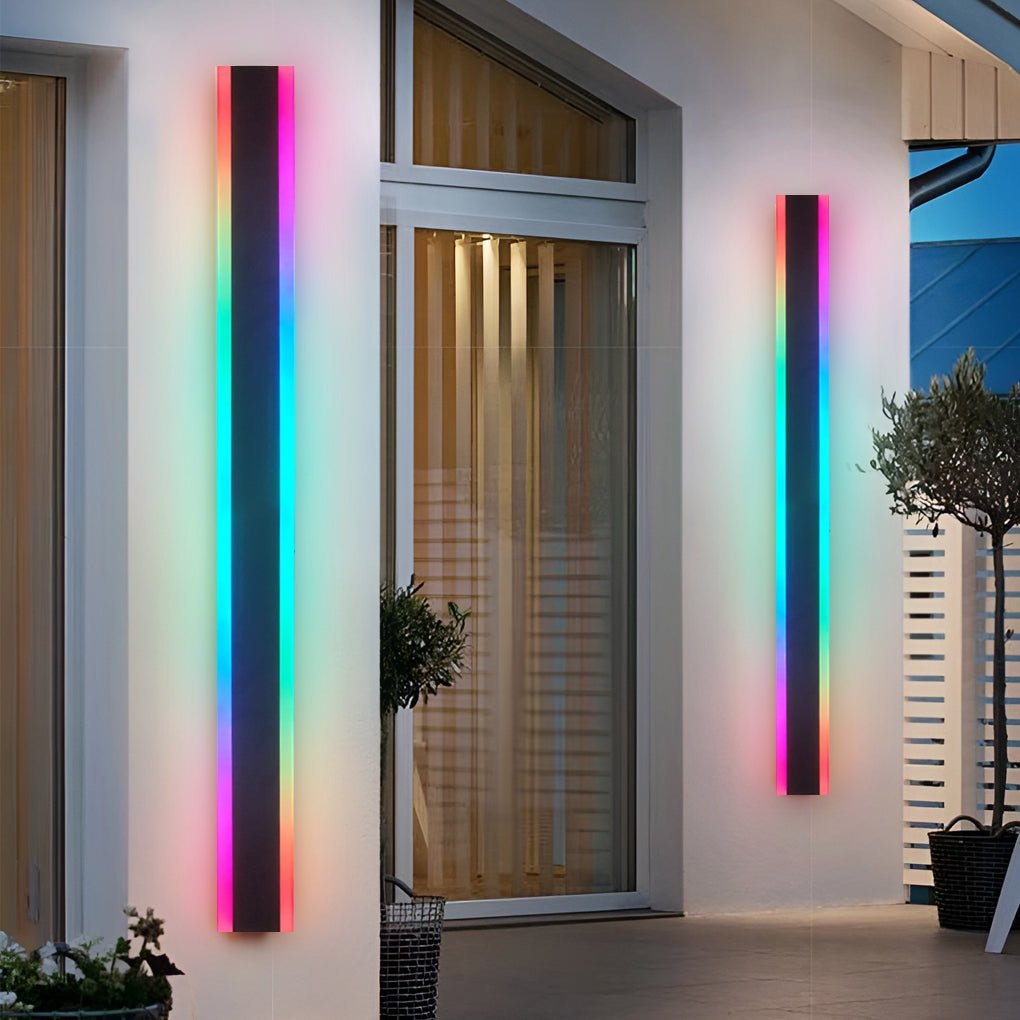 Frederick Linear Multi Color Modern Steel Outdoor Sconces