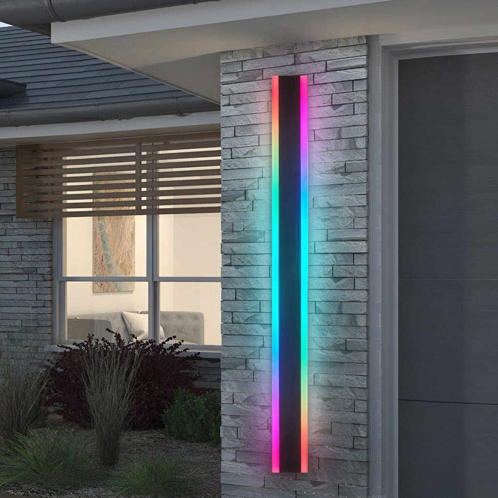 Frederick Linear Multi Color Modern Steel Outdoor Sconces