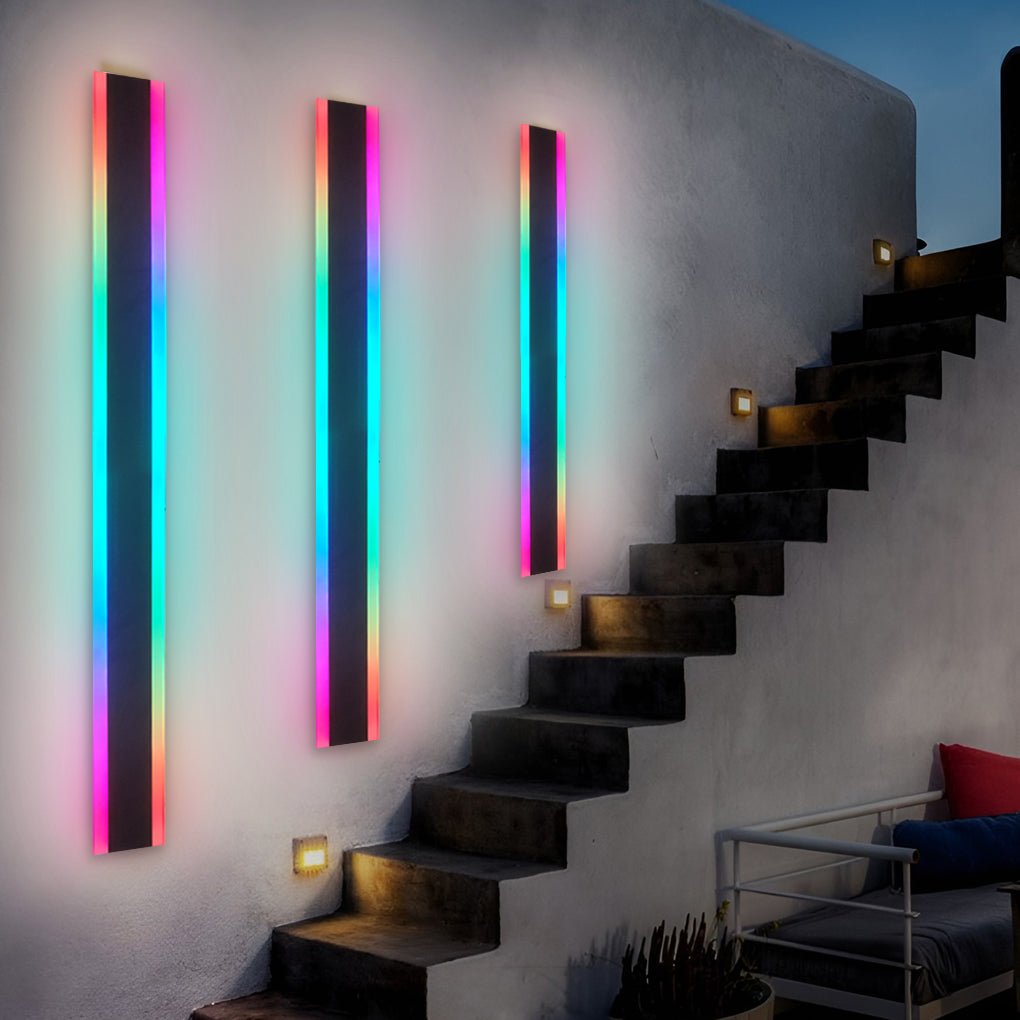 Frederick Linear Multi Color Modern Steel Outdoor Sconces