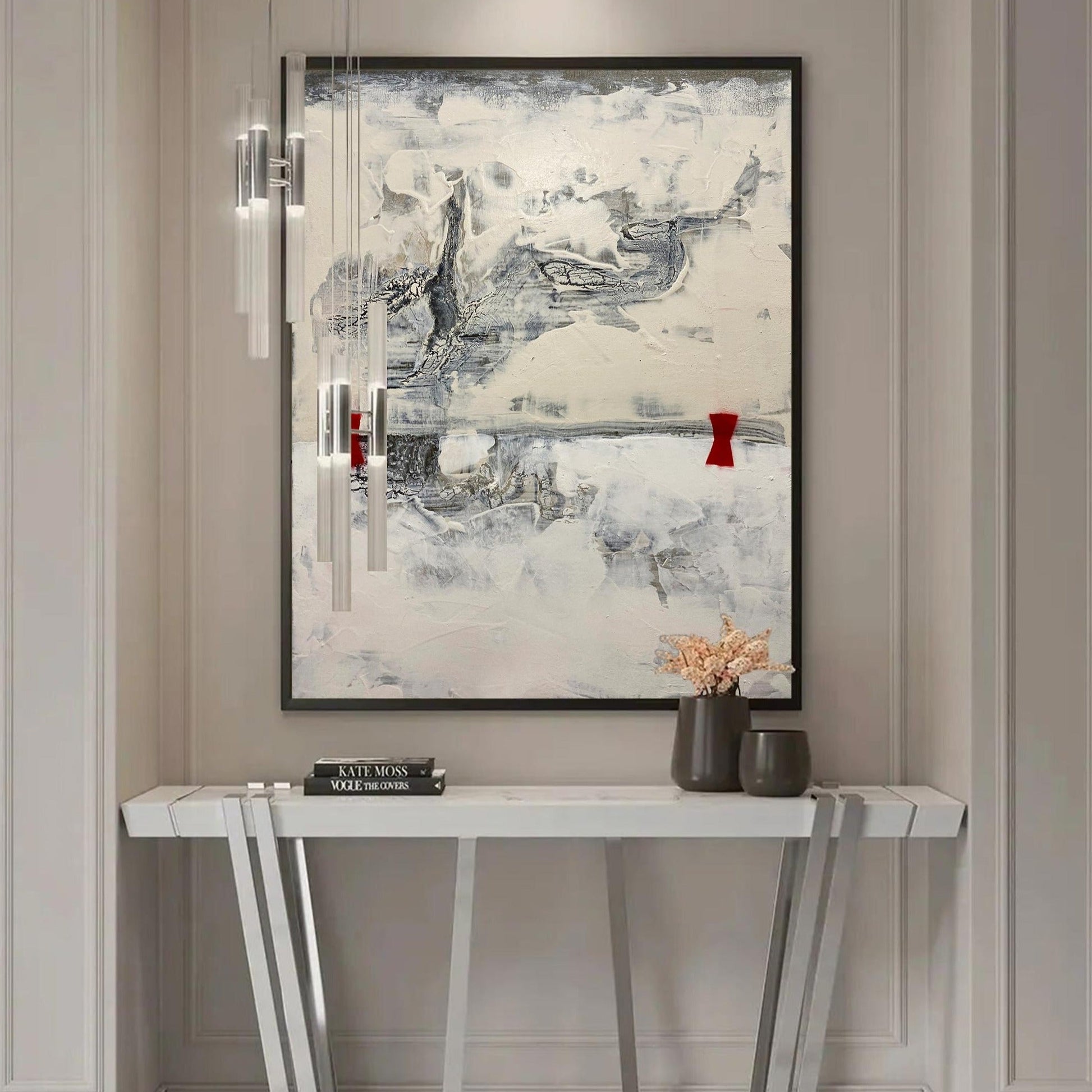 Beige Abstract Painting ABAV175 - Neutralighting