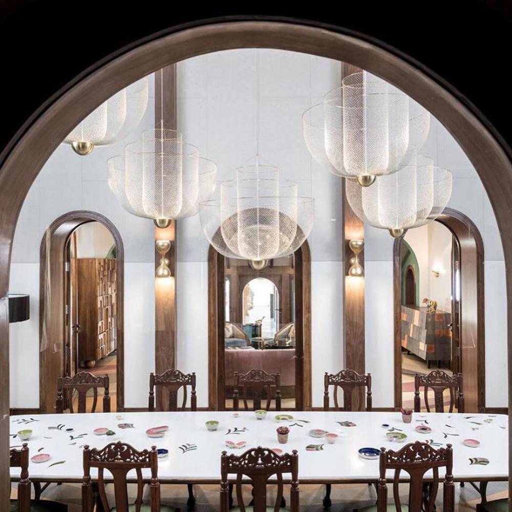 Lustra Chandelier Meshmatics Hanging Radiant-Neutral Decor