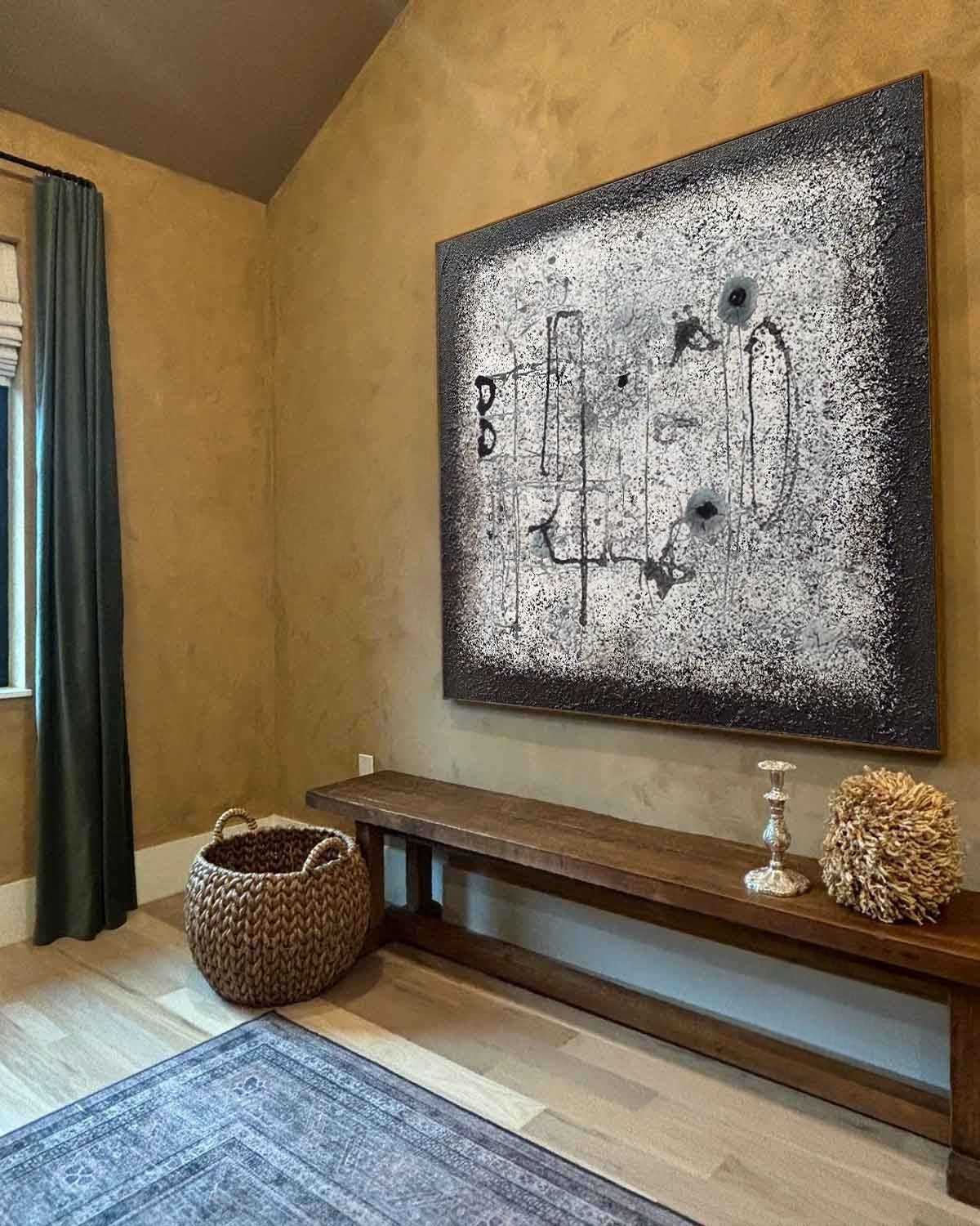 Wall art Minimalist Monochrome Line Wabi-Sabi - Neutralighting