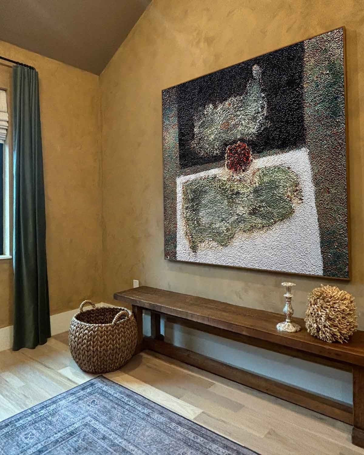 Wall Art Square Impasto Still Life - Neutralighting