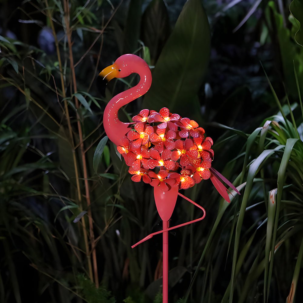 Flod Flamingo Solar Stake LED Outdoor Pathway Lamp
