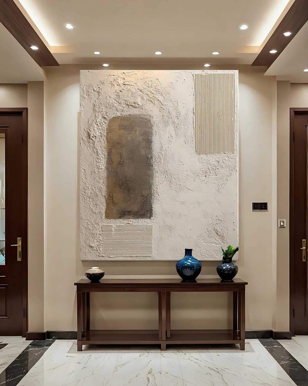 Wabi-Sabi Multi-Texture Abstract Painting - Neutralighting
