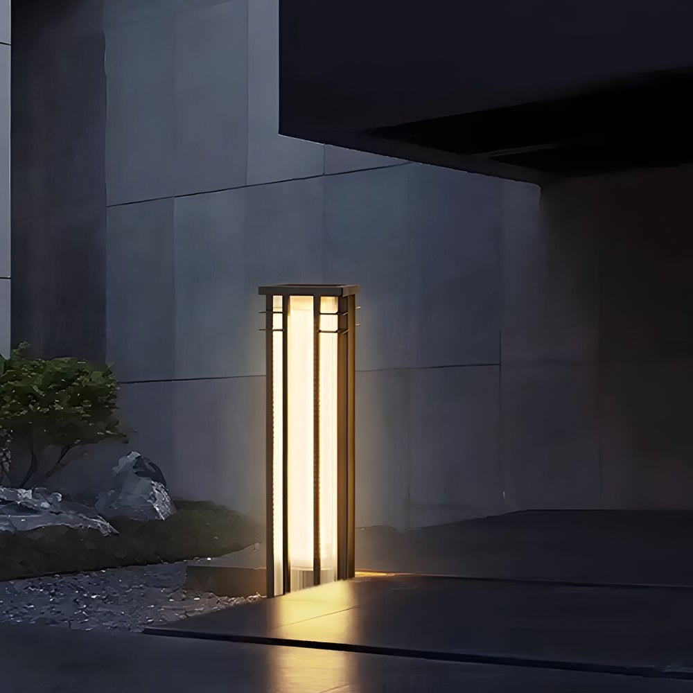 Esmond Unique Modern Steel Outdoor Path Light